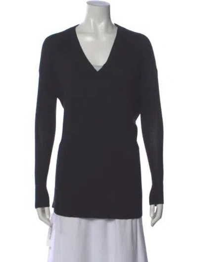 Pre-owned The Row Cashmere V-neck Sweater In Gray