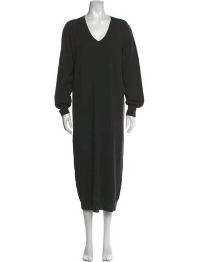 Pre-owned The Row Cashmere V-neck Sweater In Gray