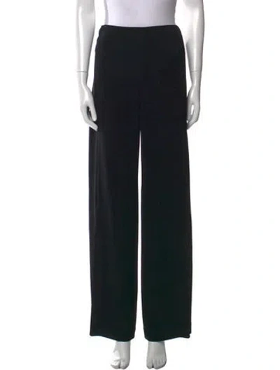 Pre-owned The Row Cashmere Wide Leg Pants In Black