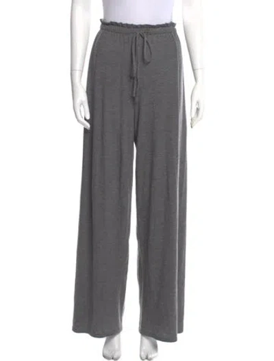 Pre-owned The Row Cashmere Wide Leg Pants In Gray