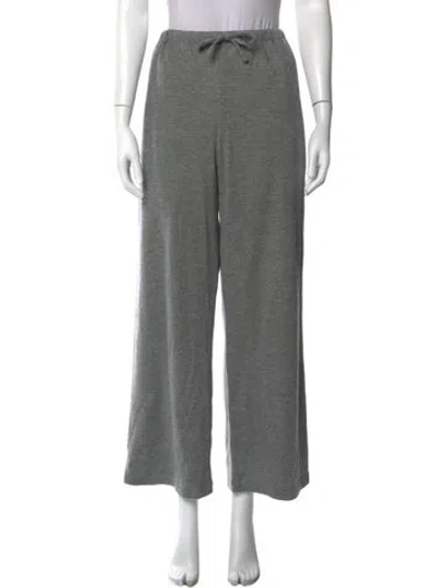 Pre-owned The Row Cashmere Wide Leg Pants In Gray