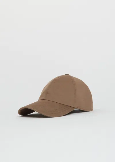 The Row Caspian Cotton Hat In Sand