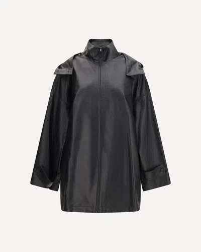The Row Cassandre Coat In Black