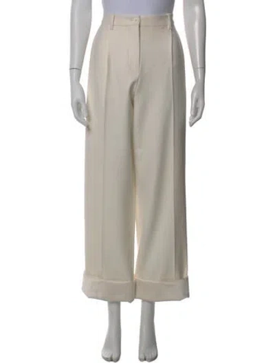 Pre-owned The Row Cassandro Wide Leg Pants In Neutral