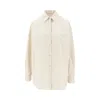 The Row Striped Caster Shirt In Beige