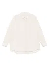 The Row Caster Striped Cotton Shirt In White
