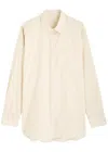 The Row Striped Caster Shirt In Beige
