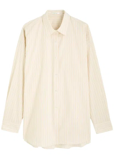 THE ROW THE ROW CASTER STRIPED COTTON-POPLIN SHIRT