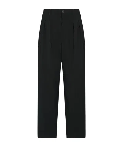 The Row Casual Pants With Belt Loops In Black
