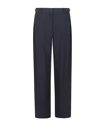 The Row Casual Pants With Belt Loops In Blue