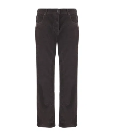 The Row Casual Pants With Belt Loops In Brown