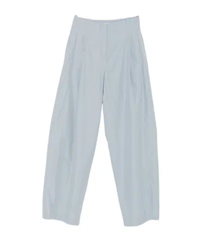 The Row Casual Pants With Belt Loops In Blue