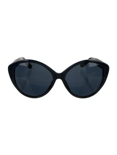 Pre-owned The Row Cat-eye Tinted Sunglasses In Blue