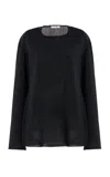 The Row Cattaleya Wool Top In Black