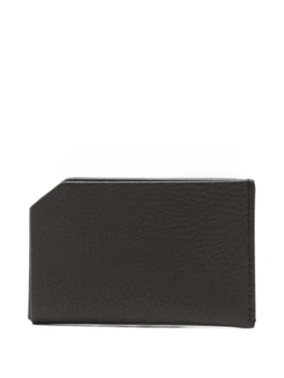 The Row Cc Leather Wallet In White