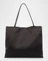 The Row Cecily Mini Tote Bag In Soft Satin In Black
