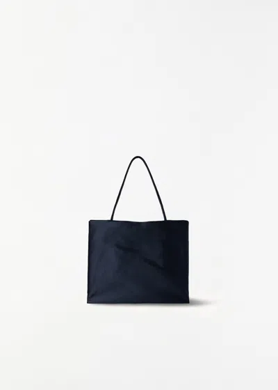 The Row Cecily Satin Handbag, Small In Blue