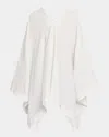 The Row Cedar Handkerchief Poncho Top In Transparent