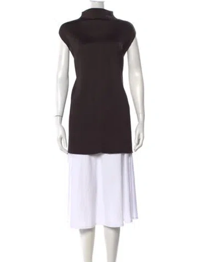 Pre-owned The Row Cedro Top Silk Sweater In Brown