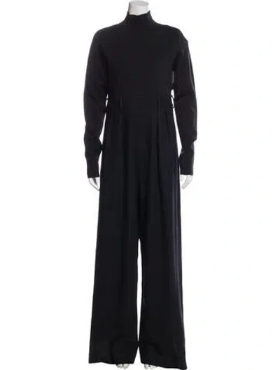 Pre-owned The Row Celeste Jumpsuit Wool Jumpsuit In Blue