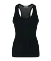 The Row Cendrea Ribbed Jersey Racerback Tank Top In Animal Print