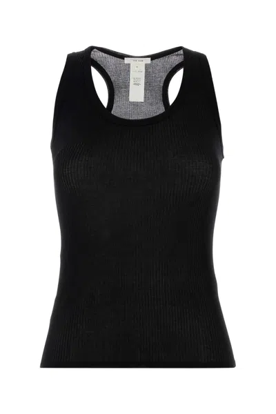 The Row Black Cotton Cendrea Tank Top