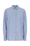 The Row Metis Cotton Poplin Shirt In Clear Blue