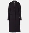 The Row Cerys Wool-blend Coat In Black