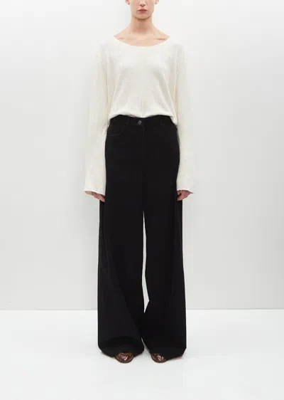 The Row Chan Pant In Black
