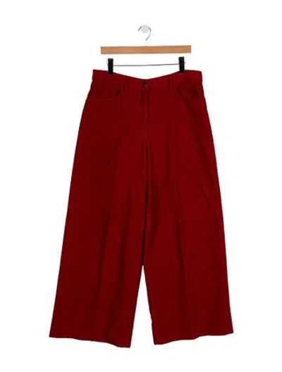 Pre-owned The Row Chan Pant Wide Leg Jeans In Red