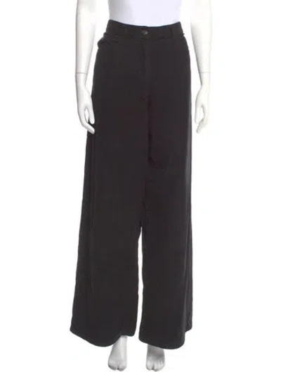 Pre-owned The Row Chan Wide Leg Pants In Black