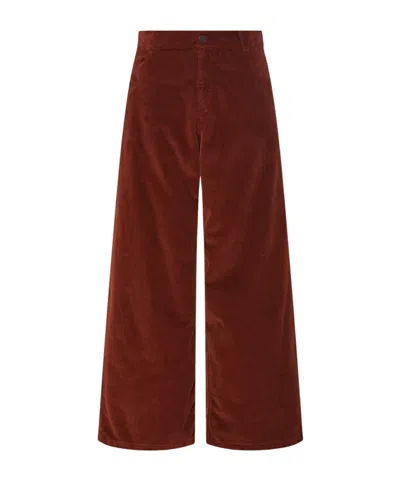 The Row Chani Belt Ring Casual Pants In Brown