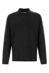 The Row Charcoal Wool Blend Inverson Shirt In Charcoal