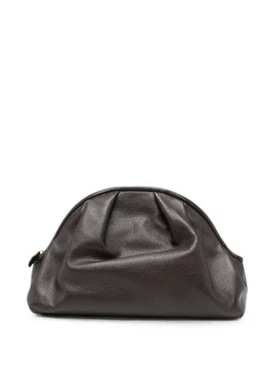 The Row Charlotte Clutch Bag In Brown