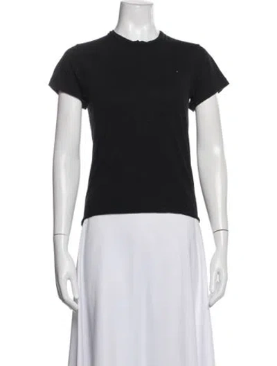 Pre-owned The Row Charo Top Crew Neck T-shirt In Black