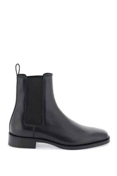 The Row Black Ranger Chelsea Boots In Blk Black