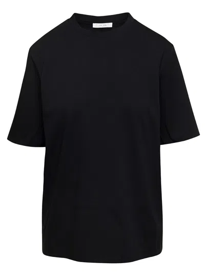 The Row Essentials Chiara Cotton-jersey T-shirt In Black