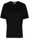 The Row Essentials Chiara Cotton-jersey T-shirt In Black