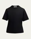 The Row Chiara Jersey T-shirt In Black
