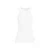 The Row Chic Cotton Ribbed Tank Top With Sophisticated Fit And Versatile Style In White