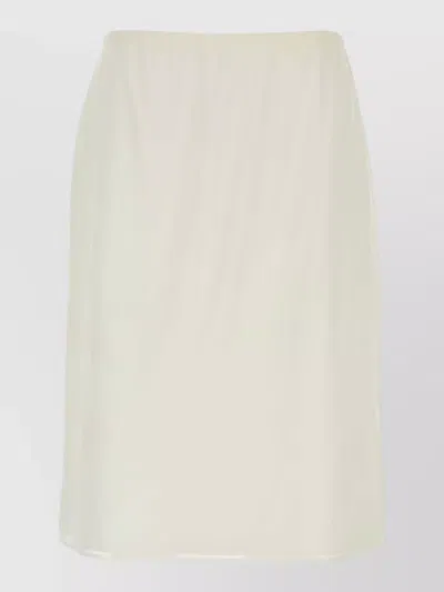 The Row Chiffon Ivera Skirt Knee Length Design In Pattern
