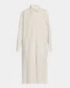 The Row Chihiro Striped Midi Shirtdress