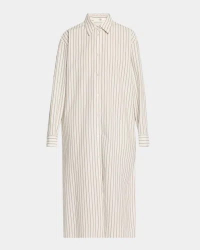 The Row Chihiro Striped Midi Shirtdress