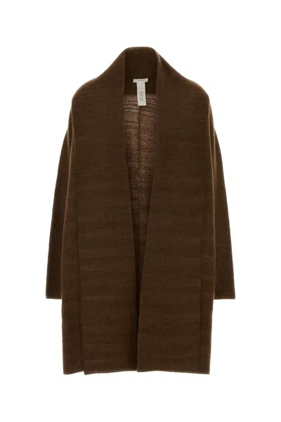 The Row Chocolate Cashmere Blend Novaan Cardigan In Brown