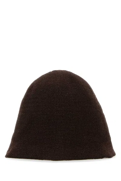 The Row Chocolate Linen Blend Jashi Bucket Hat