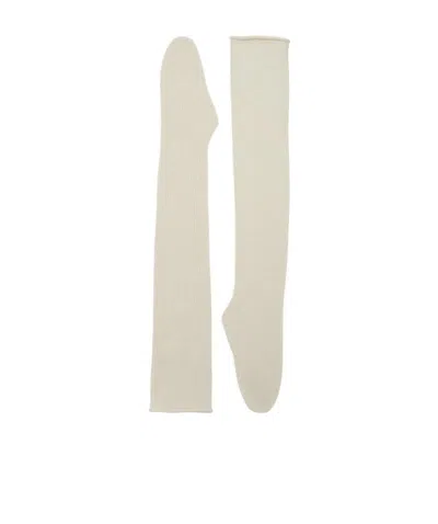 The Row Chopo Cashmere Gloves In Nude