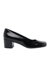 The Row Penelope Leather Pumps In Black