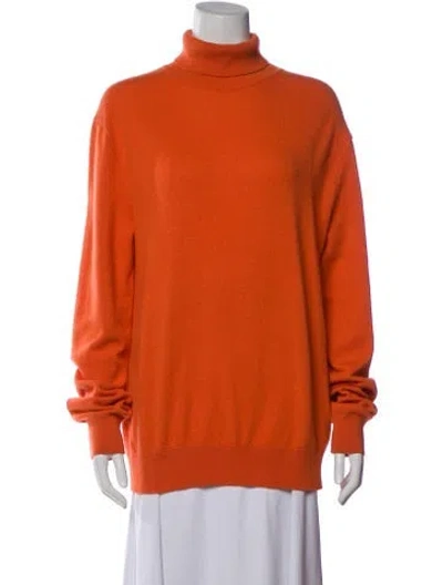 Pre-owned The Row Ciba Cashmere Sweater In Orange