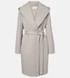 The Row Cicero Cashmere Wrap Coat In Gray