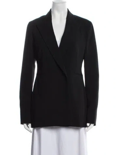 Pre-owned The Row Ciel Virgin Wool Blazer In Black